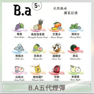 B.A 5代主機煙彈電子煙一盒三顆